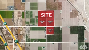 194.19 AC Airport Blvd & Pierce St, TH Flat Aerial