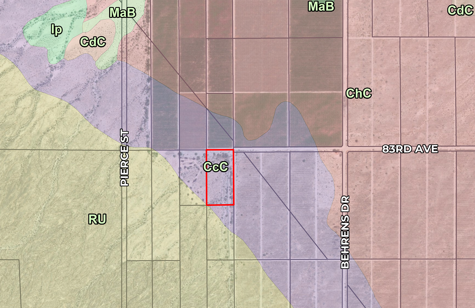 5 AC Ave 83, OASIS -PT Soils Map Web