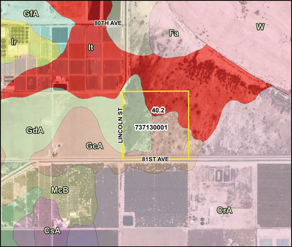 40.2 AC 81st Ave, TH Soils Map