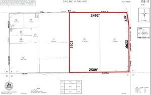 154.58 AC SWC Harrison St & Ave 77, OA Parcel Map